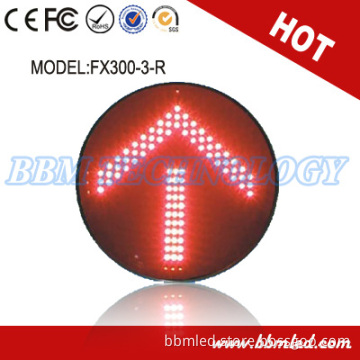 300mm Large Viewing Angle PC Housing Arrow Traffic Lamp
